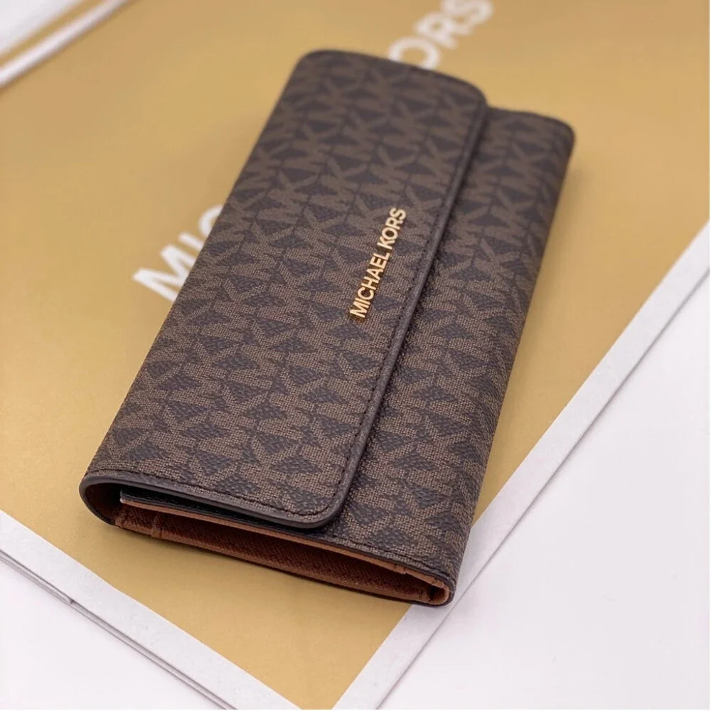 Michael Kors Jet Set Trifold Wallet Brown